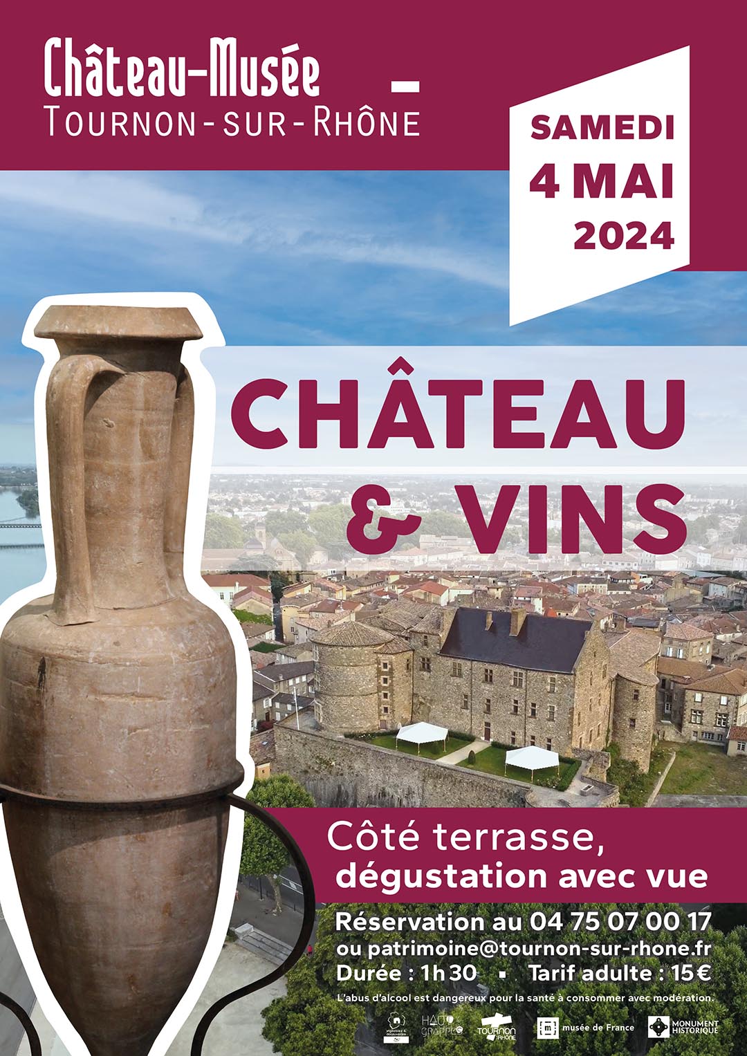 Château & Vins. Samedi 4 mai 2024 au Château-musée